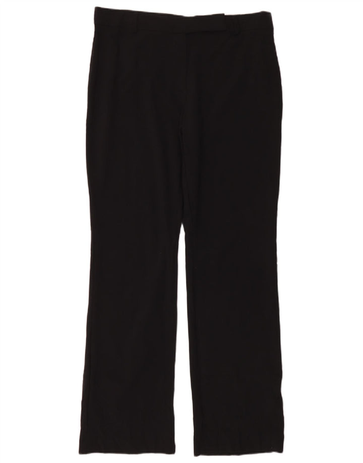 Marks & Spencer Damen Bootcut-Anzughose UK 14 Large W34 L30 Schwarz