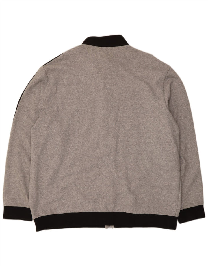 Adidas Herren Trainingsanzug Top Jacke 2XL Grau Colourblock Baumwolle