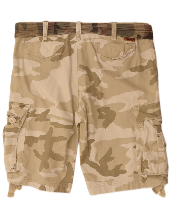 Brandit Herren Cargoshorts 2XL W42 Beige Camouflage Baumwolle