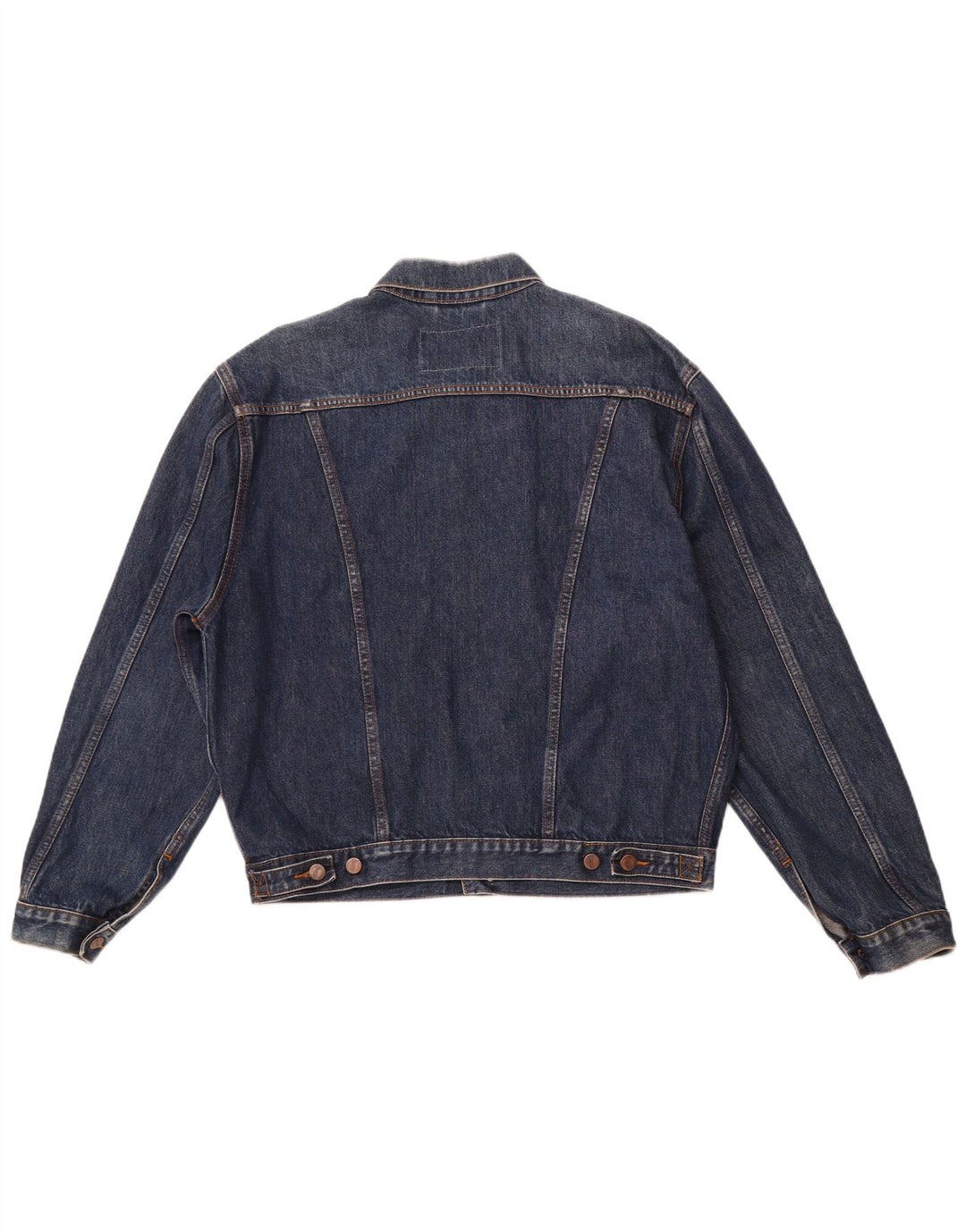 WRANGLER Herren Jeansjacke UK 40 Große marineblaue Baumwolle