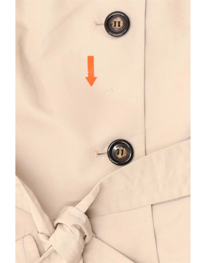 Marks & Spencer Damen Trenchcoat UK 12 Medium Beige Polyester Classic