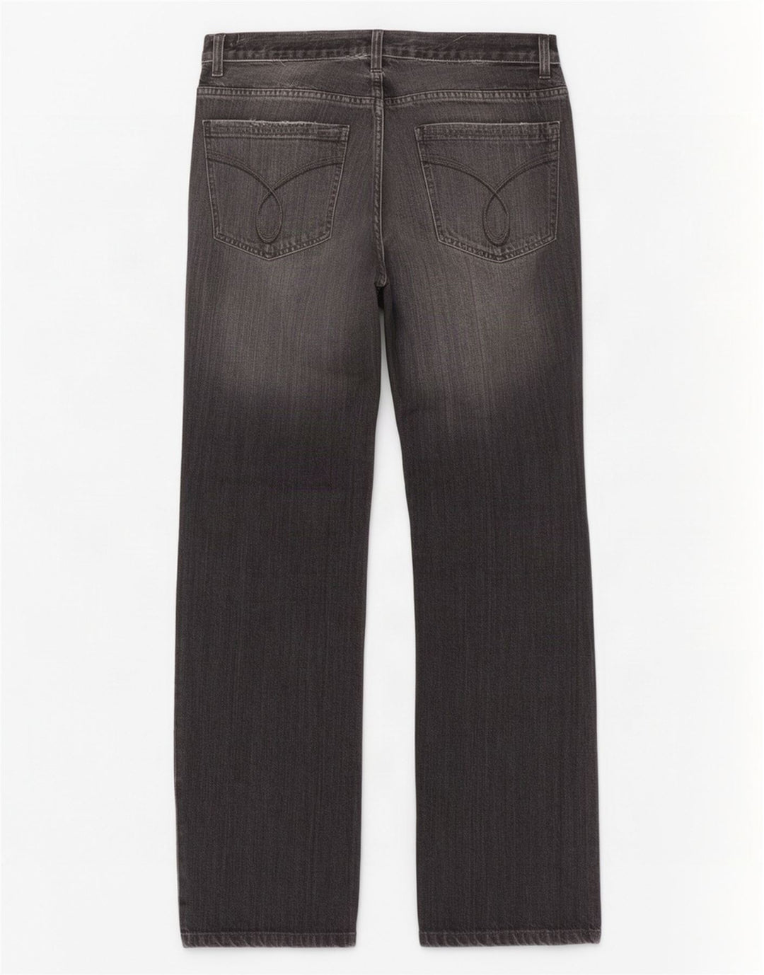 Calvin Klein Damen Bootcut-Jeans mit niedriger Taille, W30 L30, graue Baumwolle