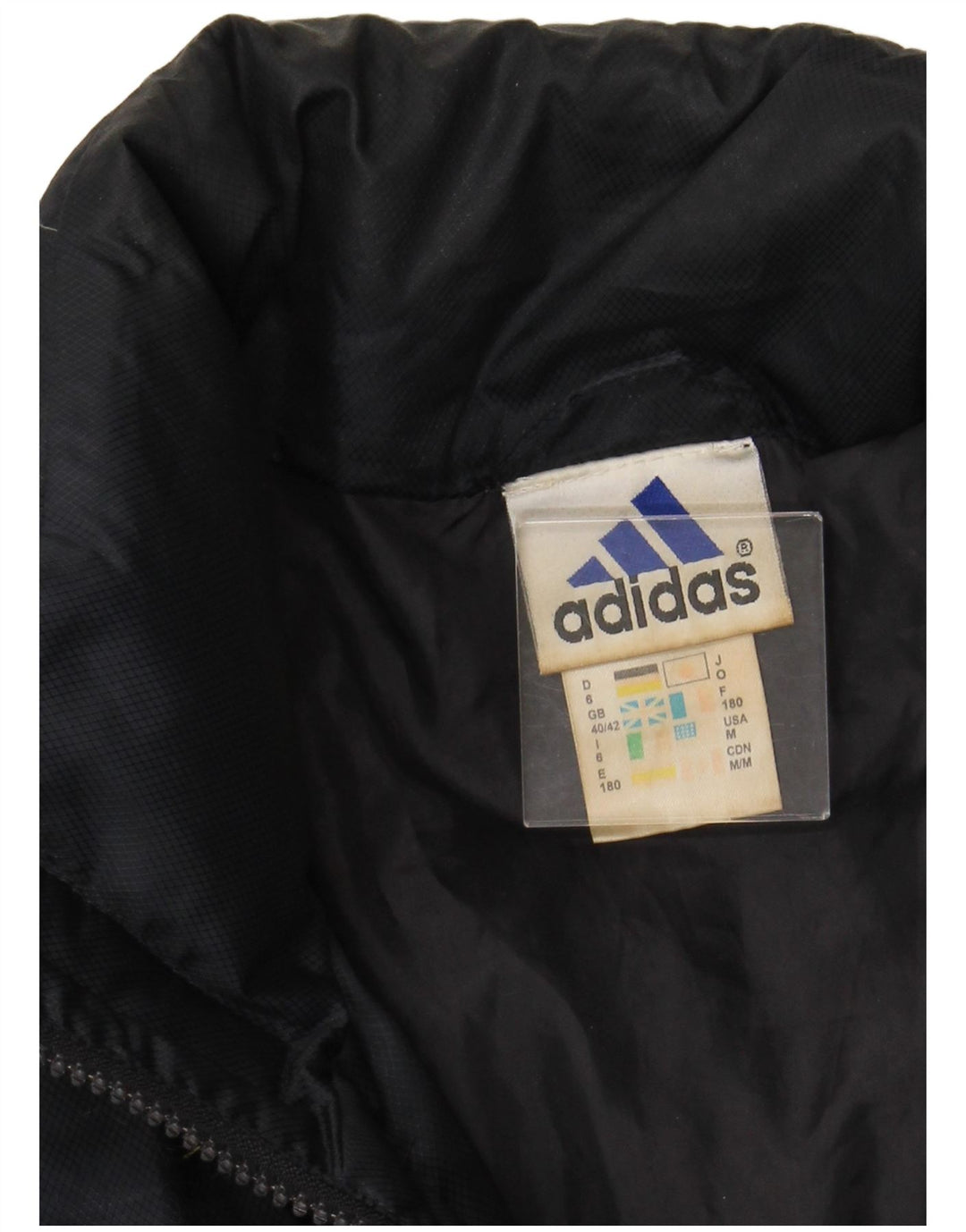 ADIDAS Herren Wattierte Jacke UK 40/42 Medium Marineblau Polyester