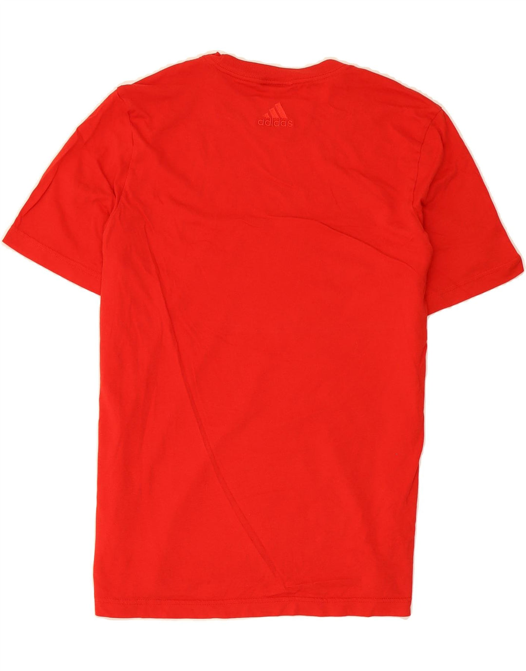 ADIDAS Mens Graphic T-Shirt Top Medium Red Cotton Vintage Adidas and Second-Hand Adidas from Messina Hembry 