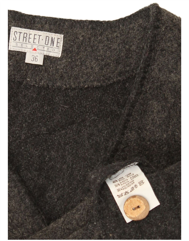 Street One Damen-Blazer mit übergroßen 4 Knöpfen, EU 36, klein, graue Wolle