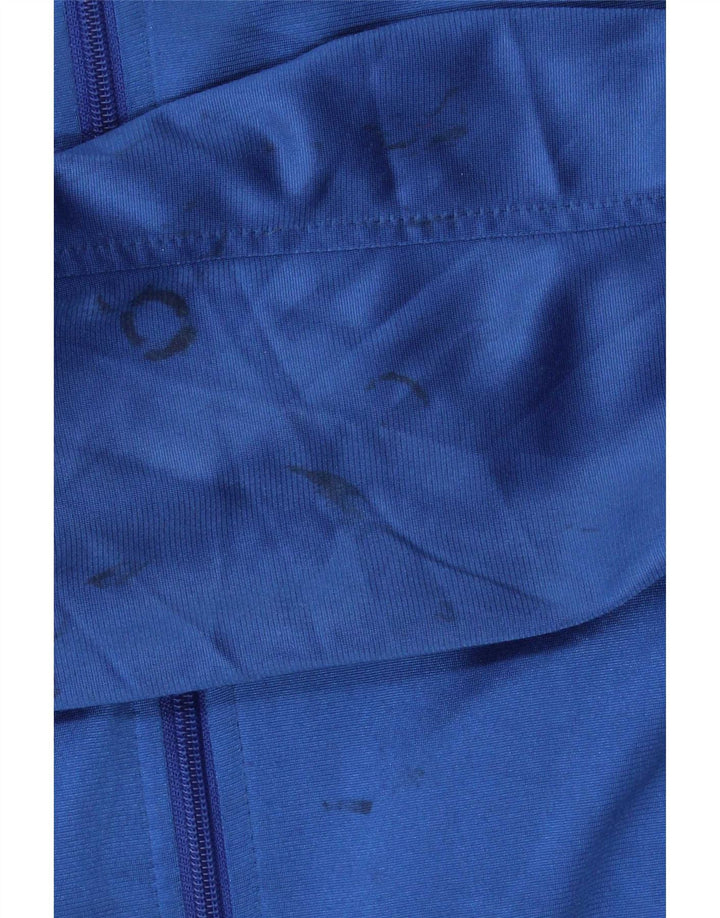 Champion Jungen-Trainingsanzugoberteil mit Grafik, 15–16 Jahre, blaues Polyester