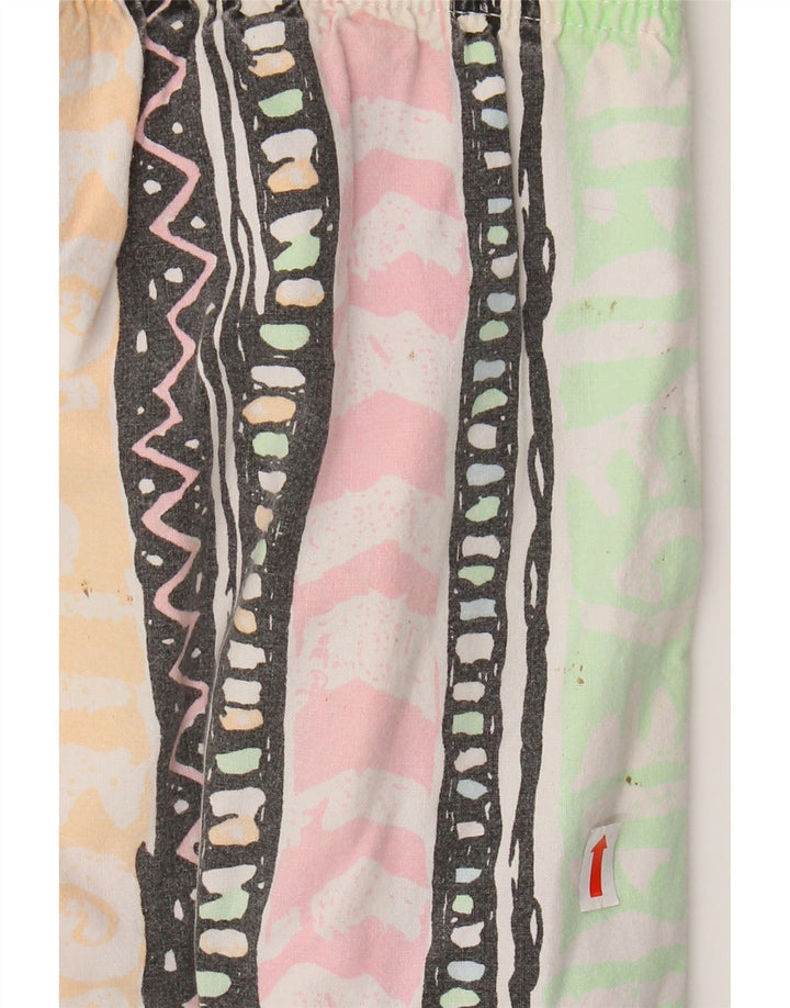 Blues Damen-Hose mit hoher Taille, konisch zulaufend, W34, L31, mehrfarbig, geometrisch