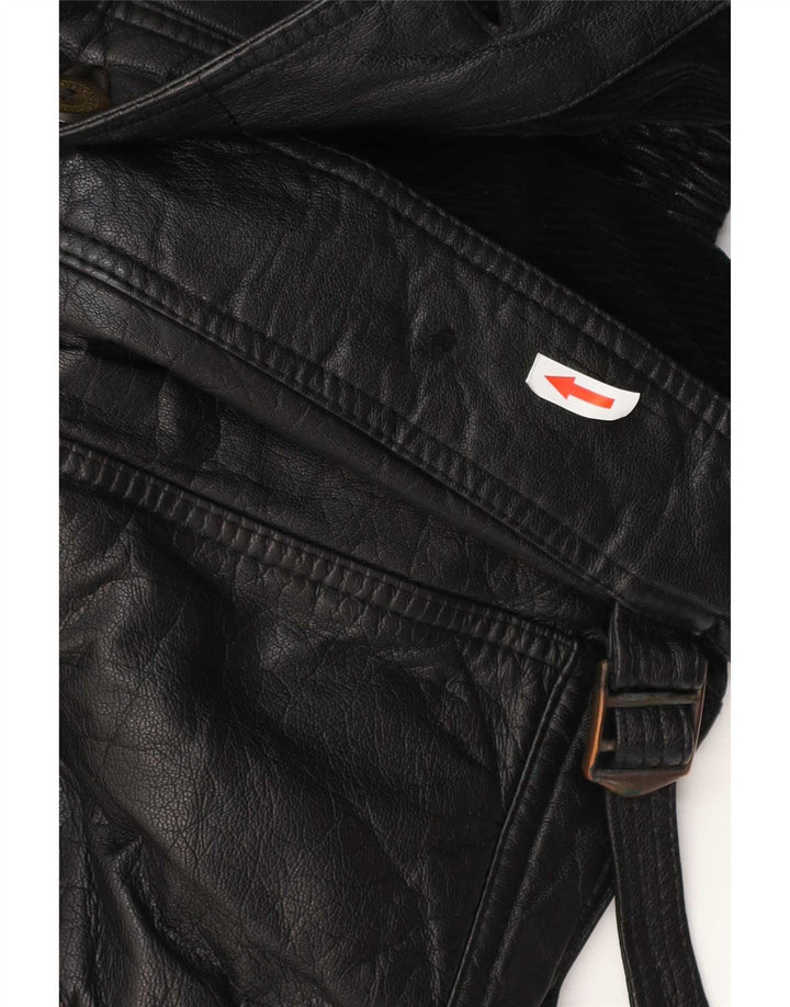Vintage Herren Lederjacke UK 42 XL Schwarz