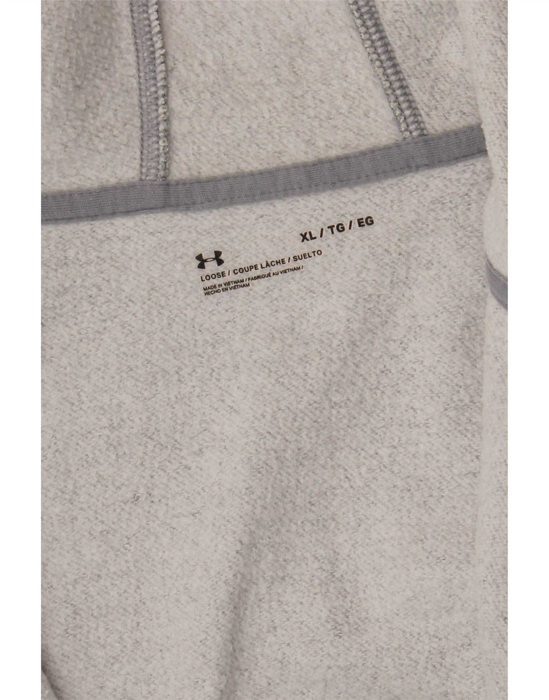 Under Armour Herren-Kapuzenpullover mit Reißverschluss, XL, Grau meliert