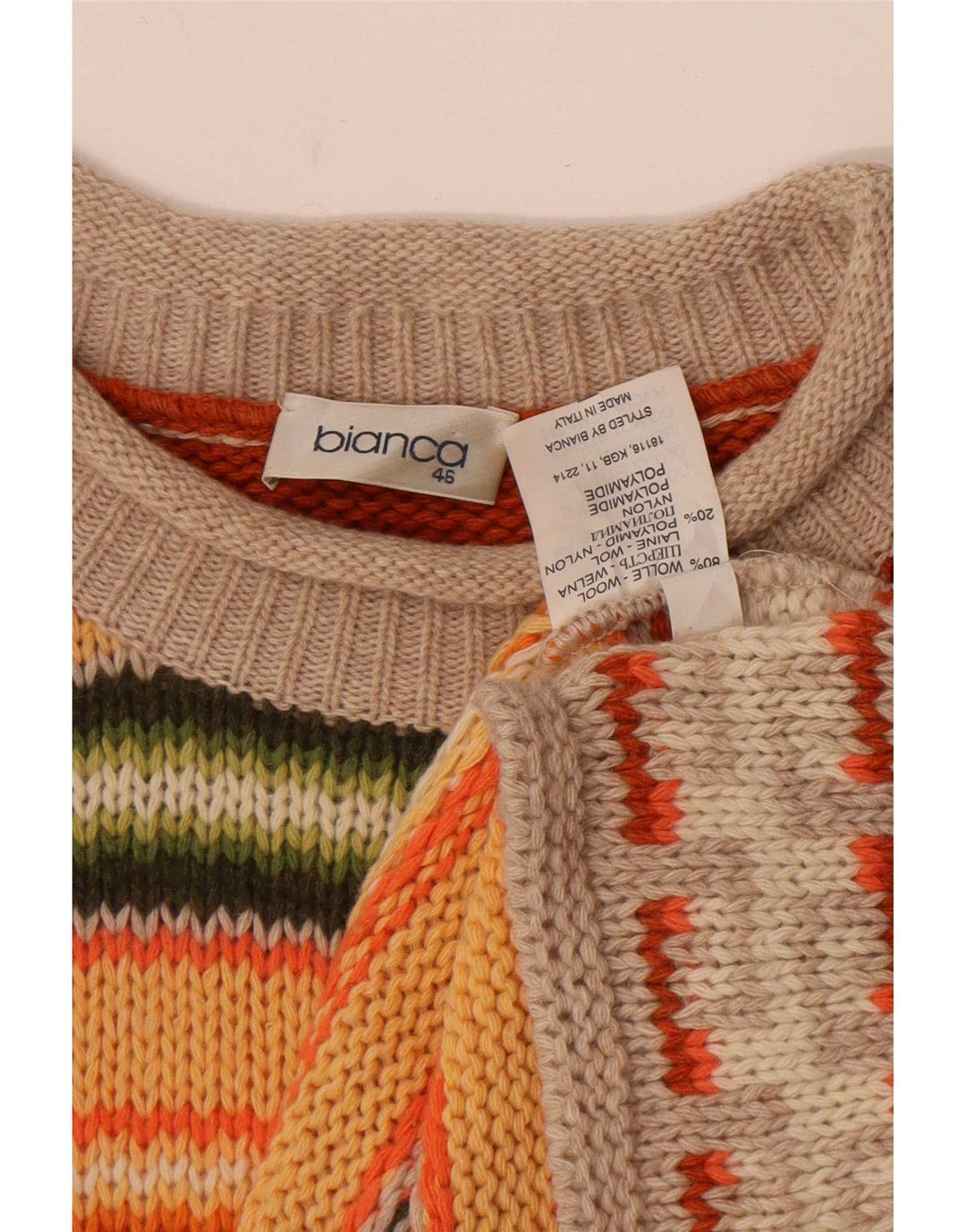 Bianca Rollkragenpullover für Damen, Größe 46, groß, mehrfarbig