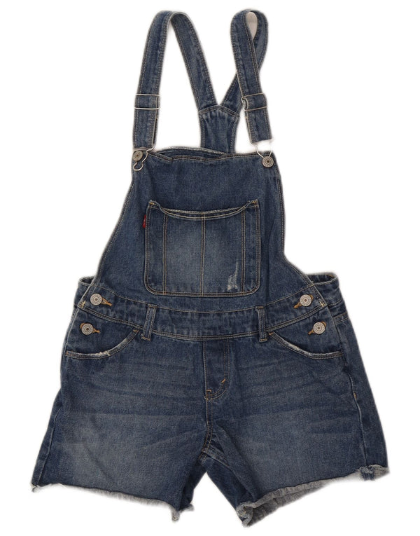 Levi's Mädchen-Latzhose, Denim-Shorts, 15–16 Jahre, W30, blaue Baumwolle