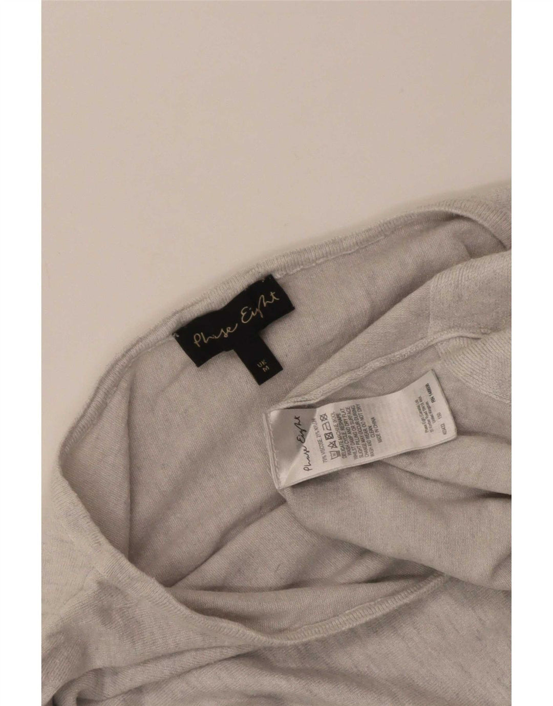 Phase Eight Damen Batwing Crop Top 3/4 Ärmel UK 14 Mittelgrau meliert