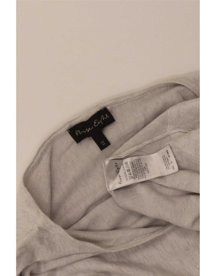 Phase Eight Damen Batwing Crop Top 3/4 Ärmel UK 14 Mittelgrau meliert