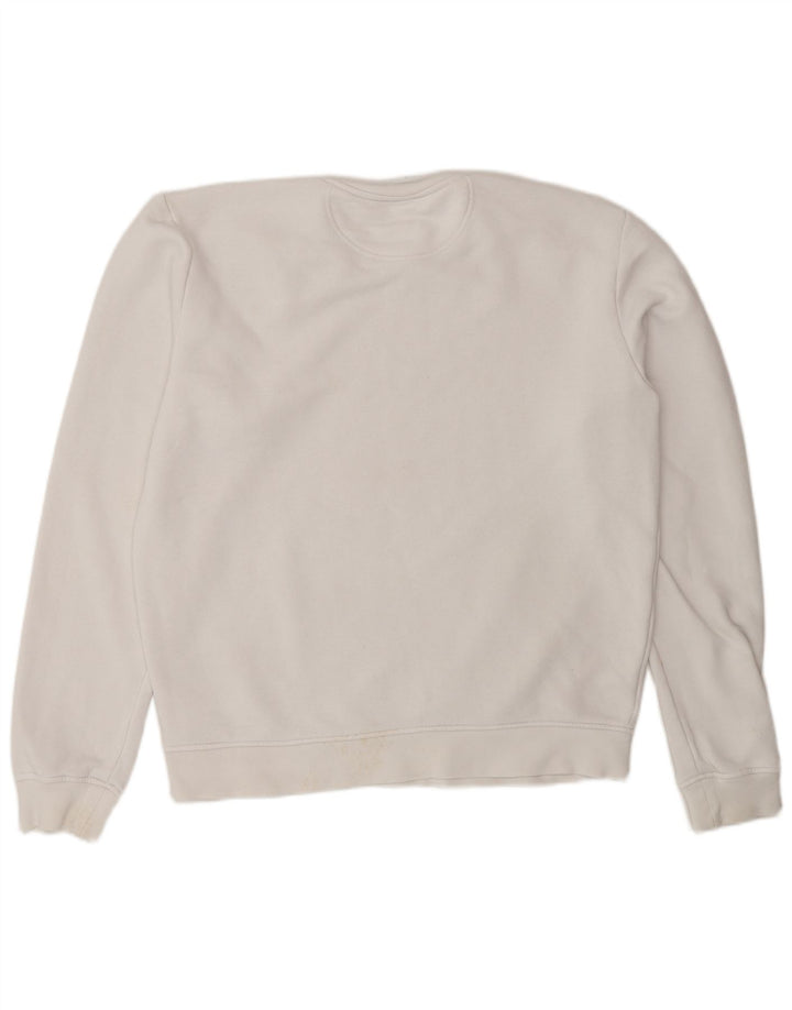 Lacoste Herren-Sweatshirt mit Grafik, Größe 3, klein, weiße Baumwolle
