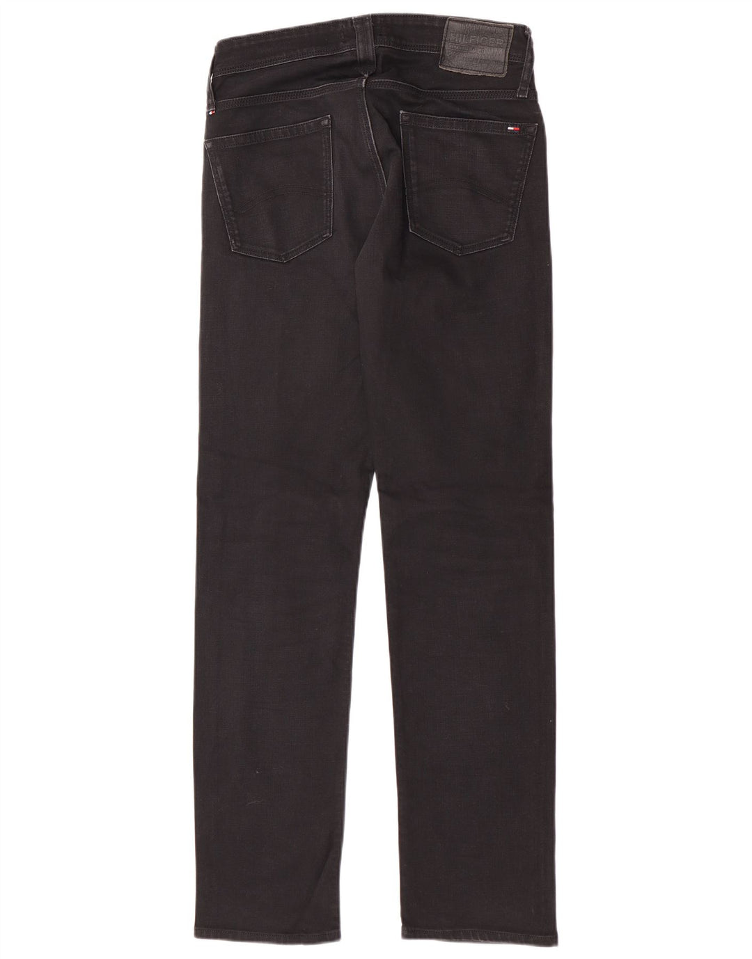 Tommy Hilfiger Herren Slim Jeans W30 L32 Schwarz Baumwolle
