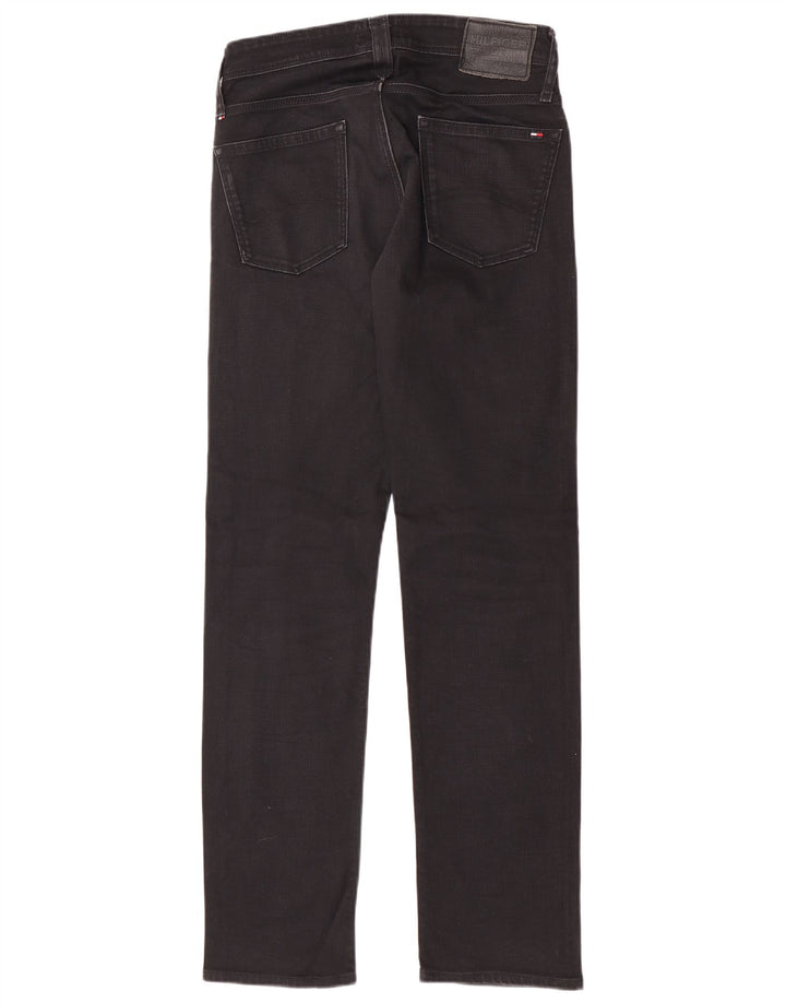 Tommy Hilfiger Herren Slim Jeans W30 L32 Schwarz Baumwolle