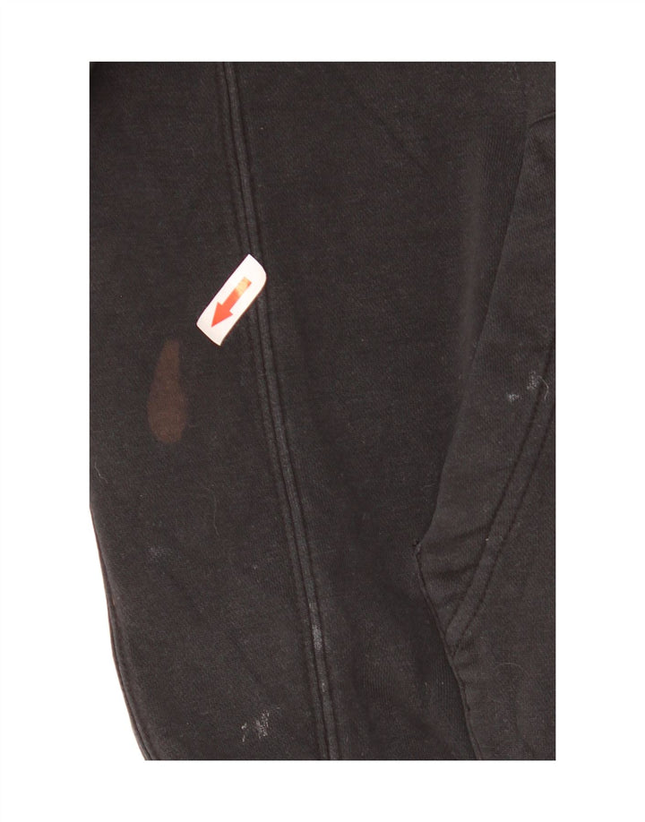 Nike Herren-Kapuzenpullover mit Reißverschluss, Größe S, schwarze Baumwolle