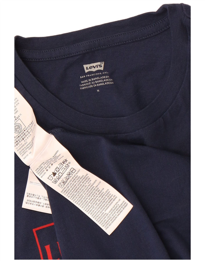 Levi's Herren-T-Shirt mit Grafik, mittelmarineblaue Baumwolle