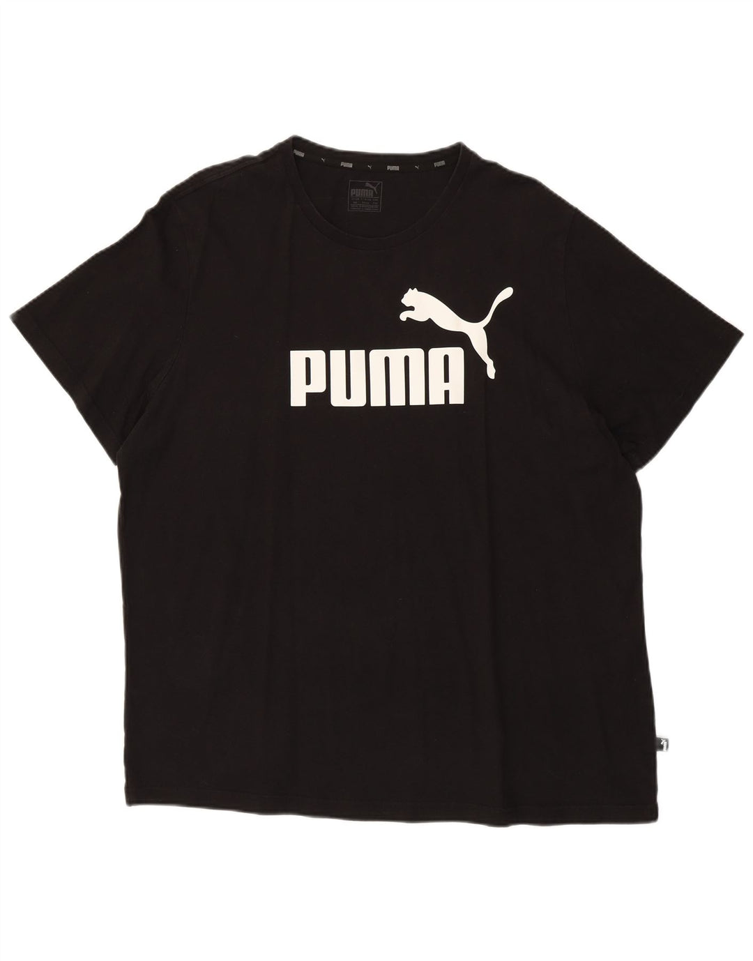 Puma Herren Grafik T-Shirt Top 2XL Schwarz