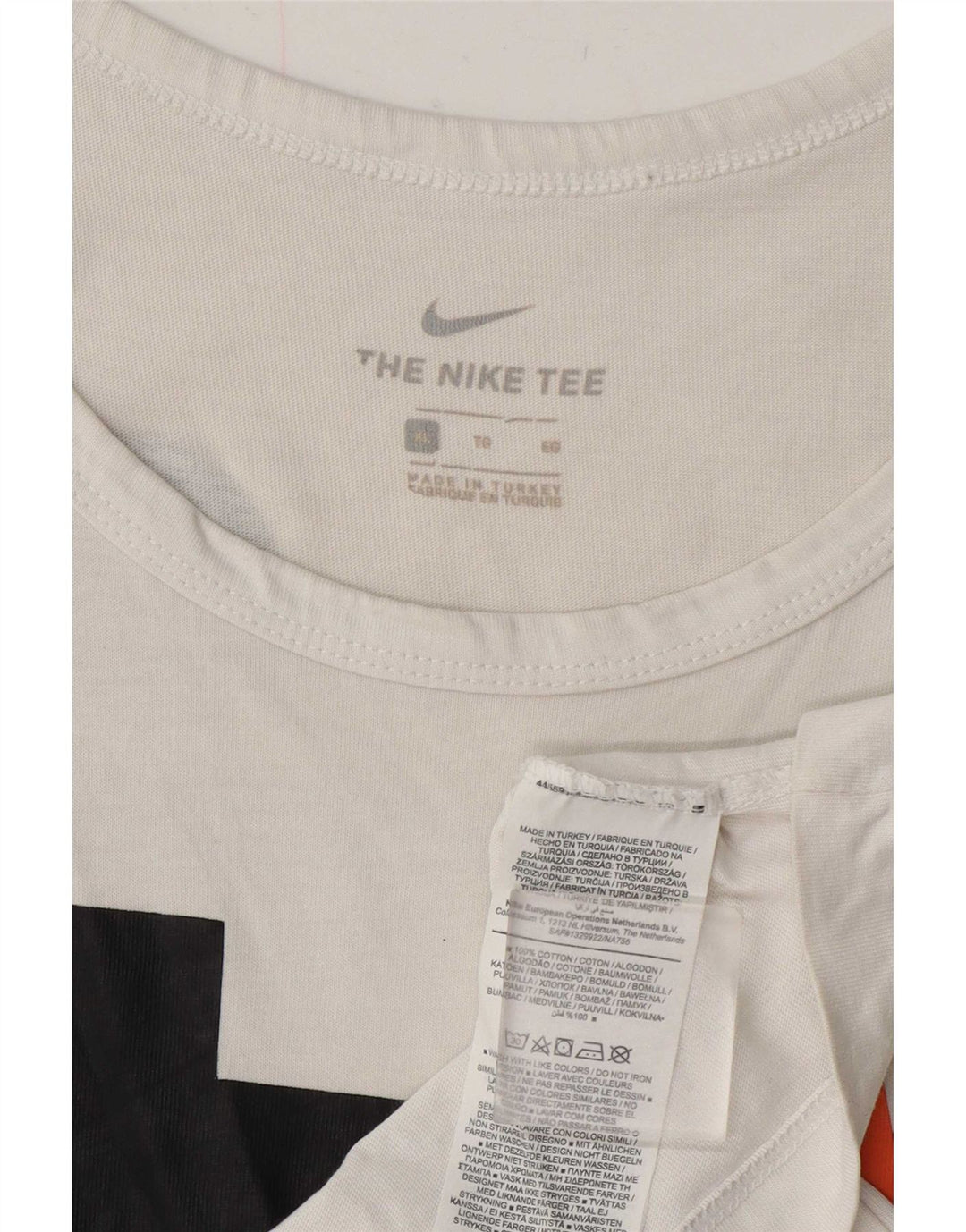 Nike Herren Grafik-Weste Top XL aus weißer Baumwolle
