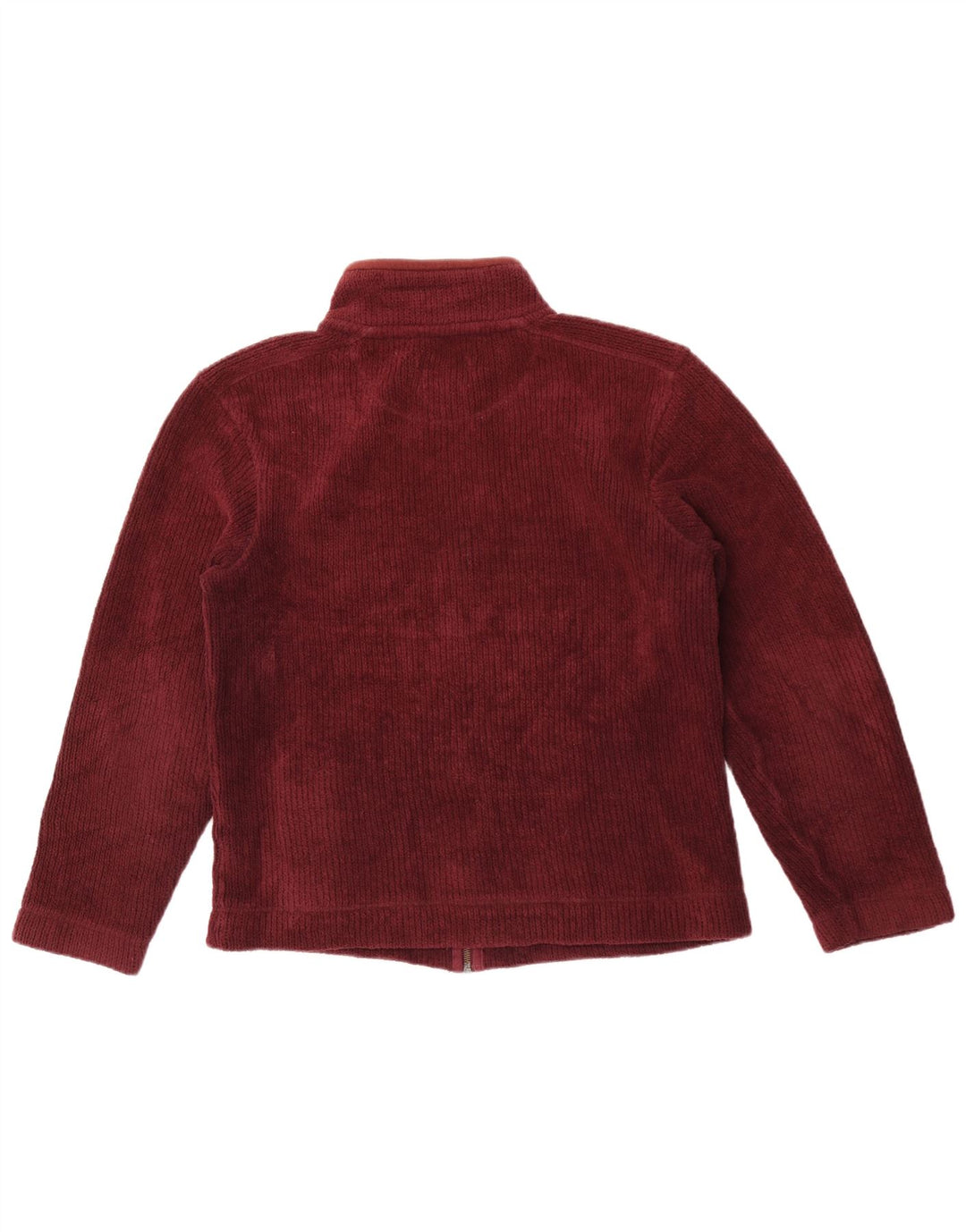 Marks & Spencer Herren-Fleecejacke mit normaler Passform, UK 36, Größe S, Burgunderrot