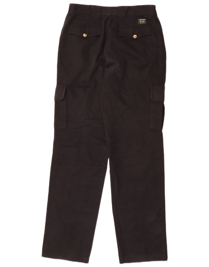 Lee Herren gerade Cargohose W32 L34 schwarze Baumwolle