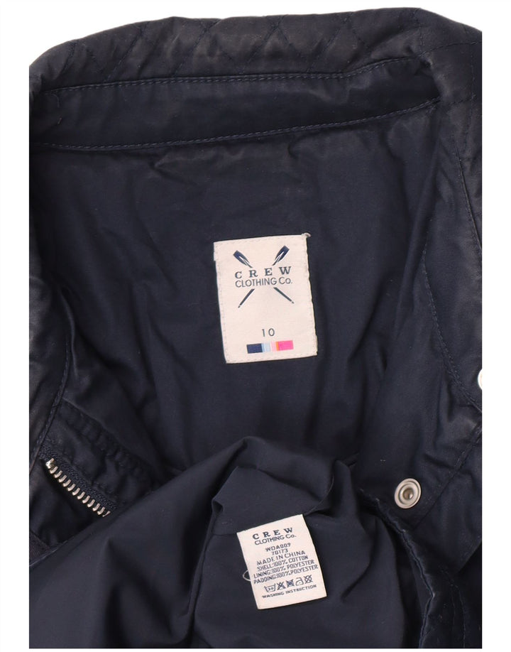 Crew Clothing Damen-Steppjacke in normaler Passform, Gr. 10, Marineblau