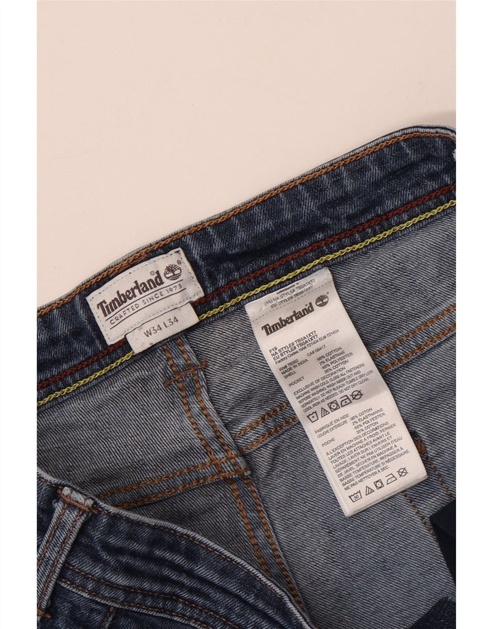 TIMBERLAND Herren Slim Jeans W34 L29 Blaue Baumwolle