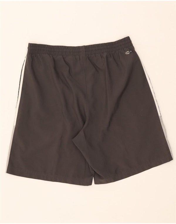 Adidas Herren Climalite Sportshorts, großes graues Colourblock-Polyester