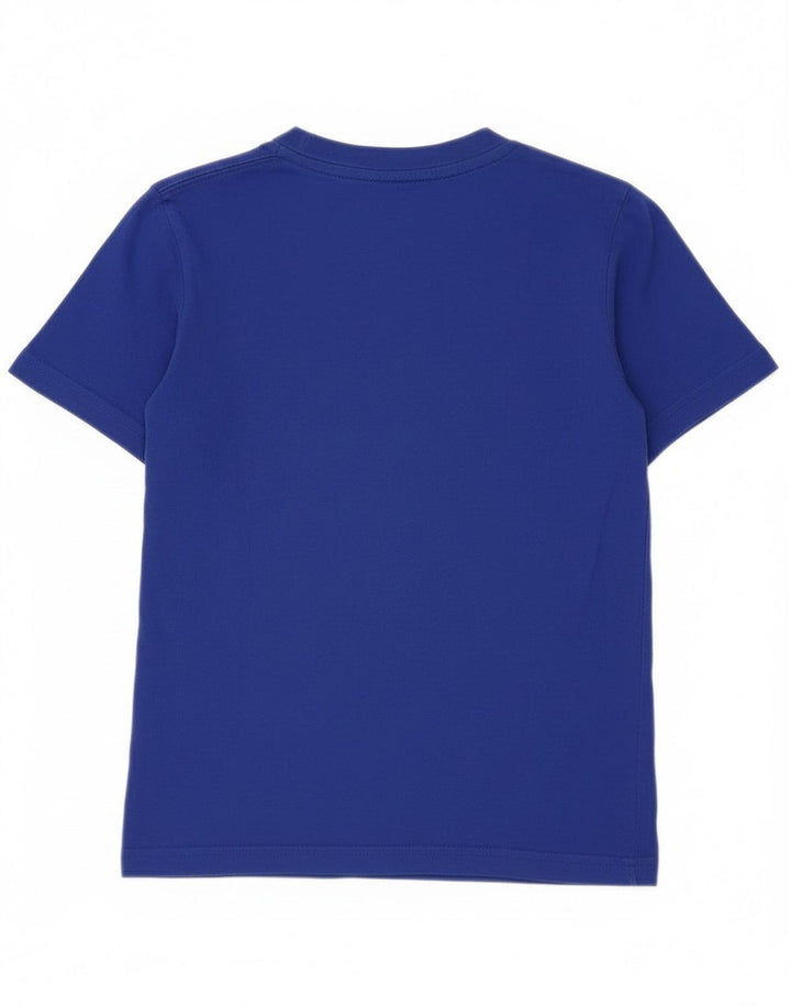 Adidas Jungen T-Shirt Top 7-8 Jahre Blaue Baumwolle