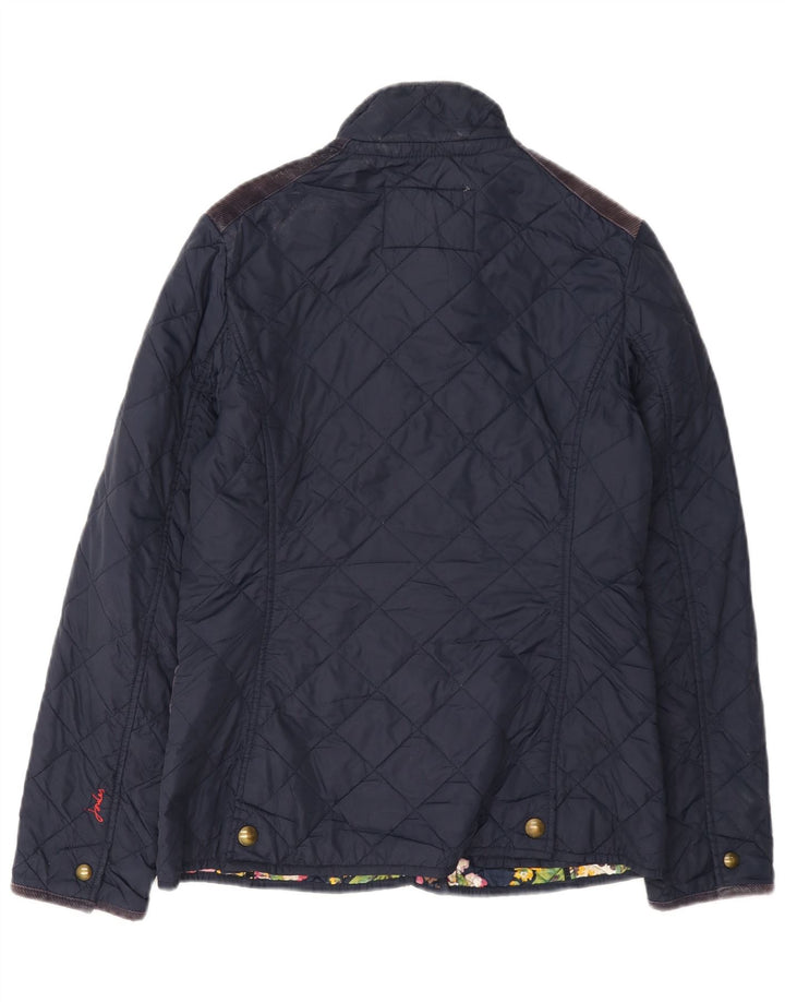 Joules Damen Steppjacke UK 10 Small Marineblau Baumwolle