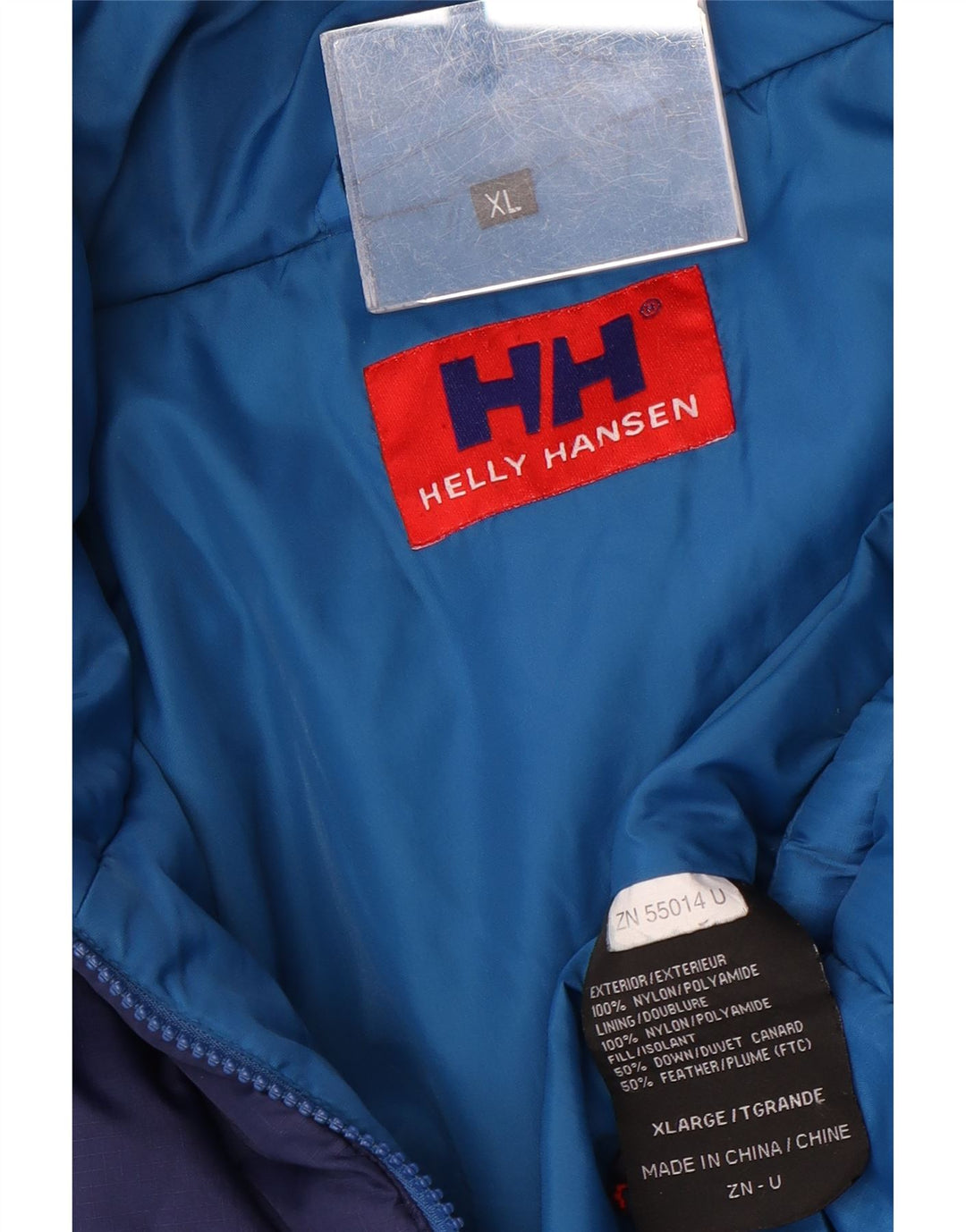 Helly Hansen Herren Wattierte Jacke UK 42 XL Blaues Colourblock-Nylon