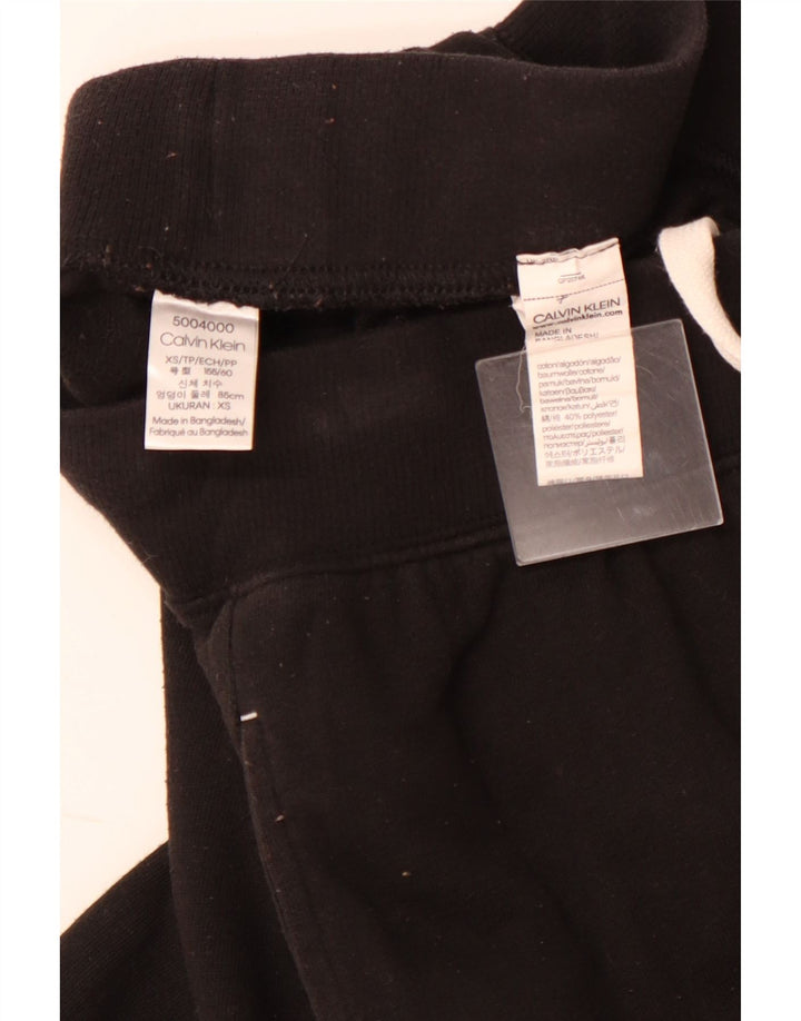 CALVIN KLEIN Damen Grafik-Trainingshose, Jogginghose, UK 6, XS, Schwarz