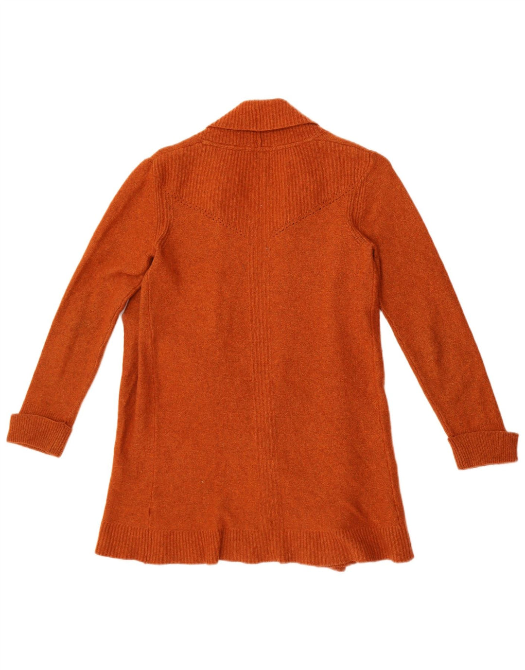 White Stuff Offener Damen-Cardigan-Pullover UK 10 Small Orange Nylon