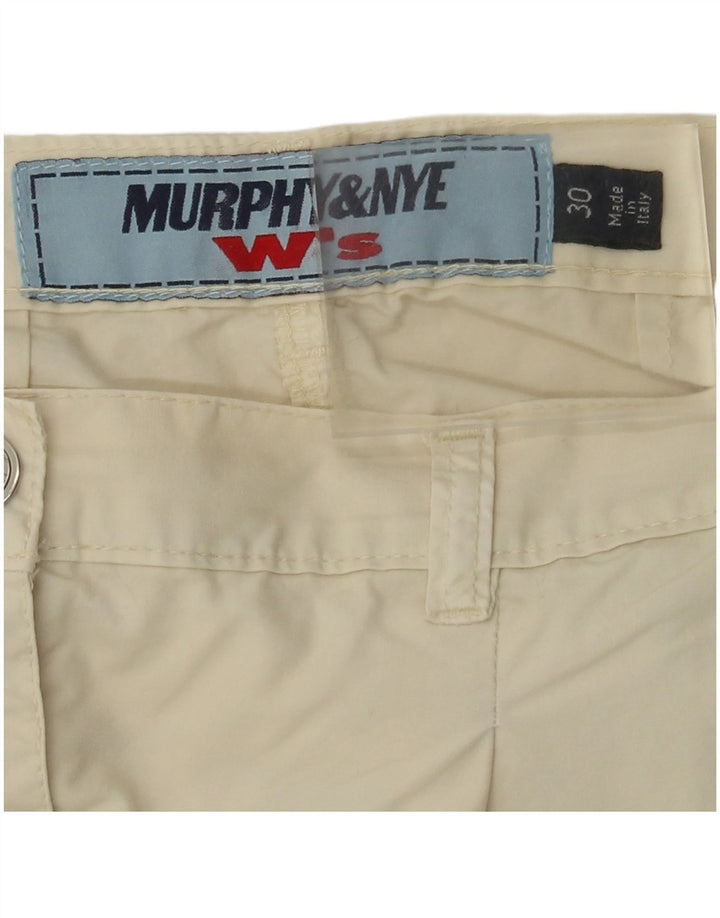 Murphy & Nye Damen Pegged Chino Shorts W30 Mittelbeige Baumwolle