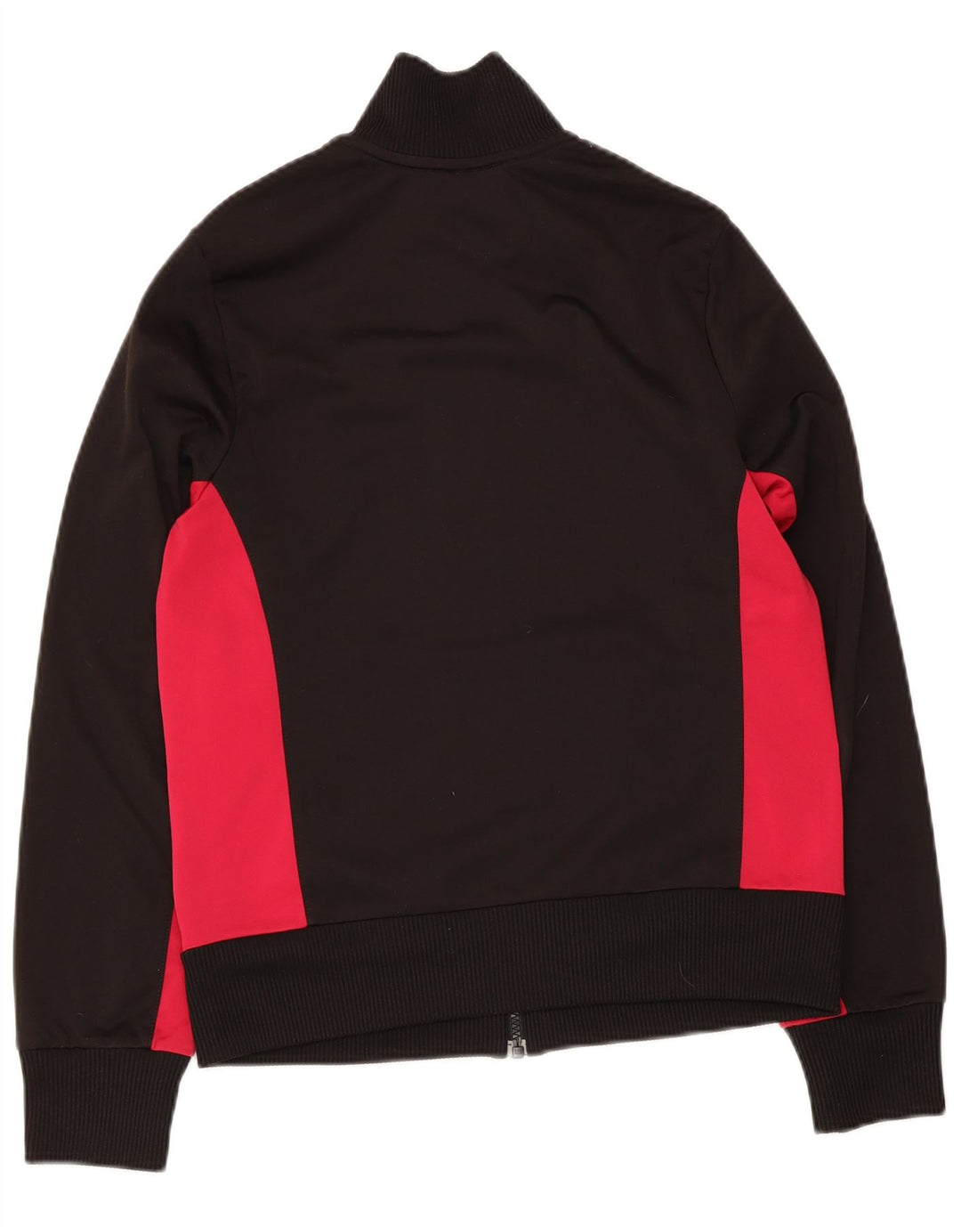 Puma Damen-Trainingsanzug-Top-Jacke, UK 14, groß, schwarzes Farbblock-Polyester