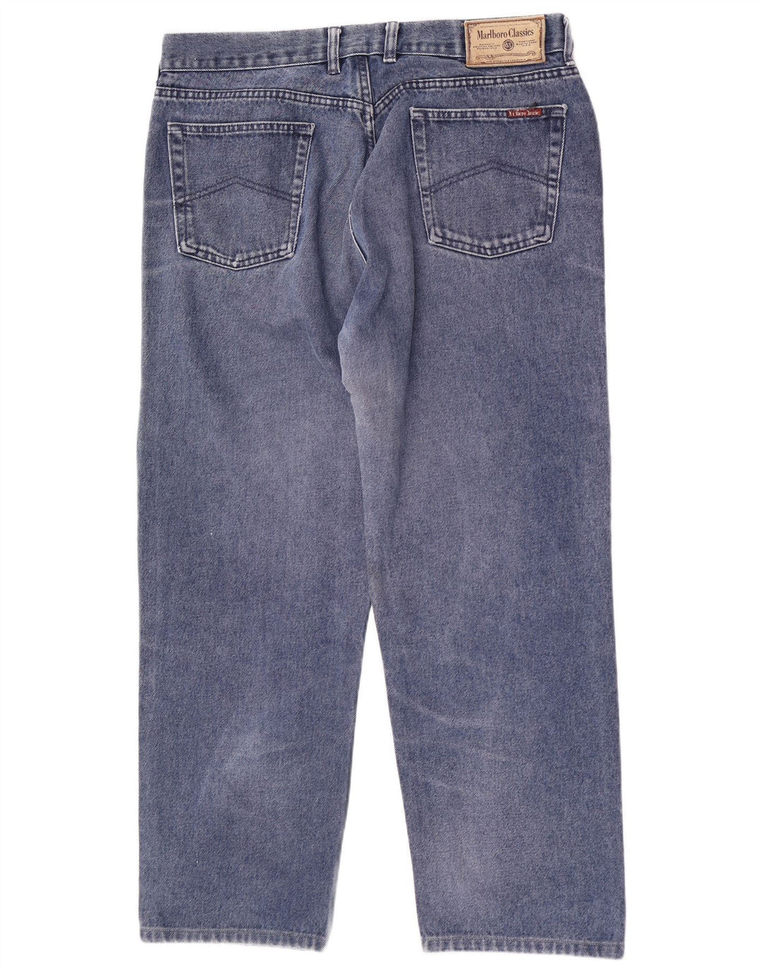 Marlboro Classics Herren-Loose-Jeans W38 L28 Blaue Baumwolle