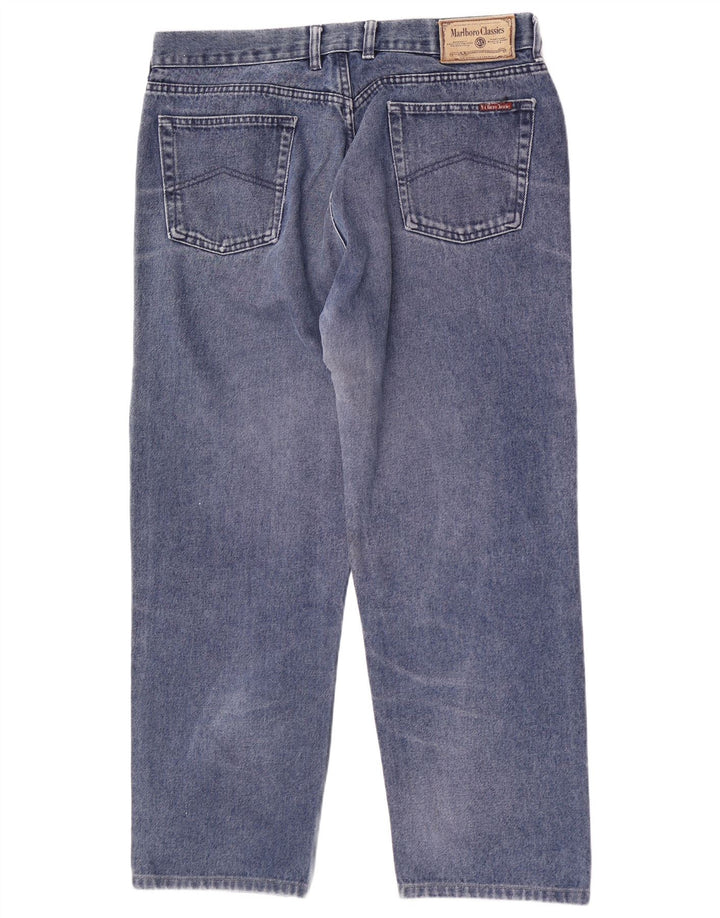 Marlboro Classics Herren-Loose-Jeans W38 L28 Blaue Baumwolle