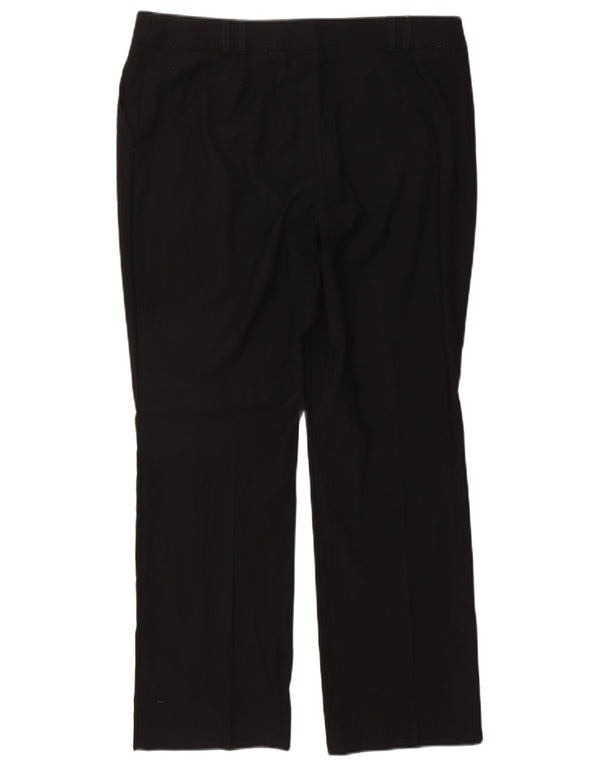 Marks & Spencer Damen Gerade Freizeithose UK 16 Large W36 L30 Schwarz