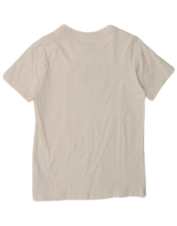 Nike Jungen T-Shirt mit Grafik, 12–13 Jahre, Größe L, weiße Baumwolle