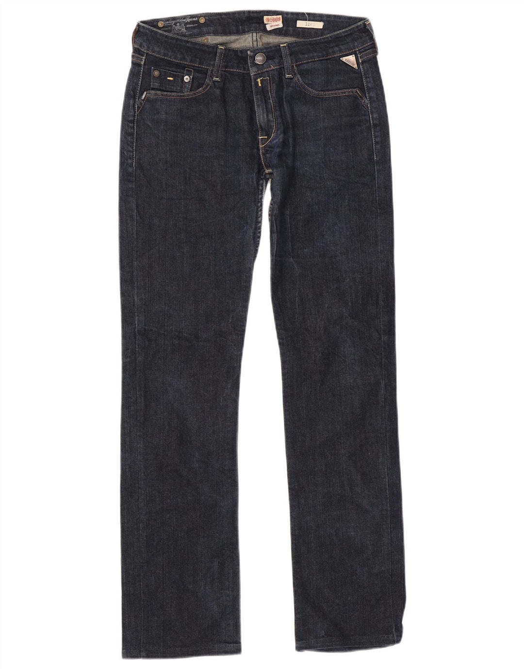 Replay Damen Loko Straight Jeans W28 L30 Marineblau