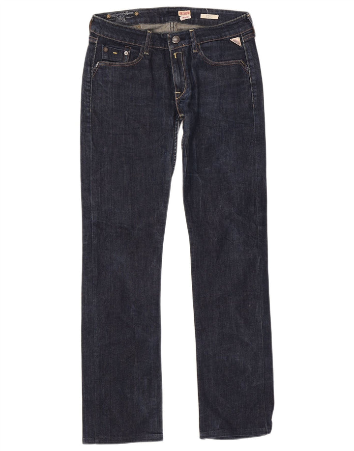 Replay Damen Loko Straight Jeans W28 L30 Marineblau