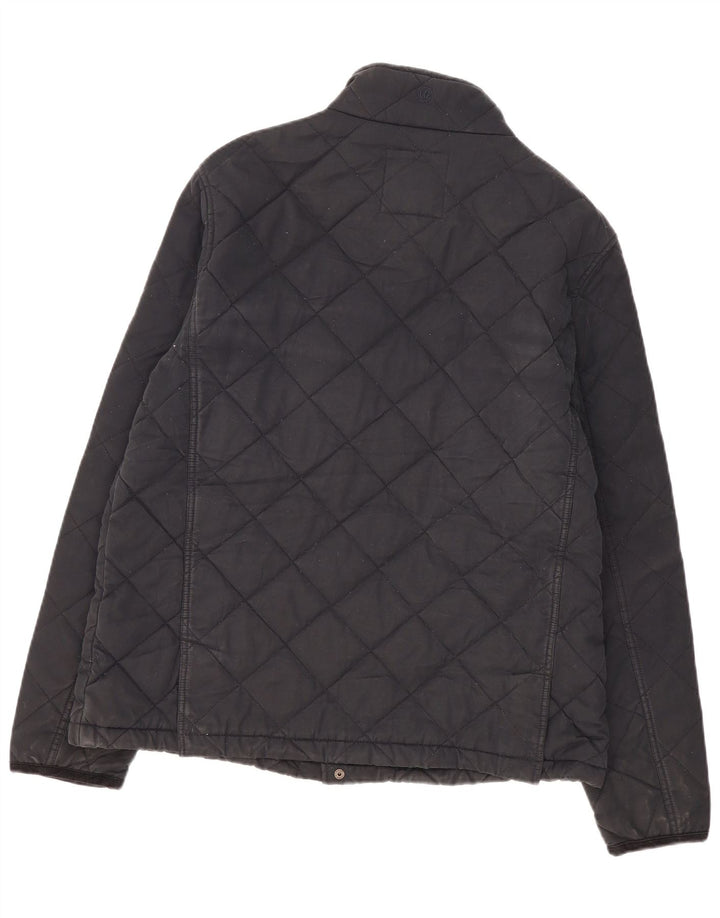 Fat Face Herren Steppjacke UK 42 XL Marineblau Baumwolle