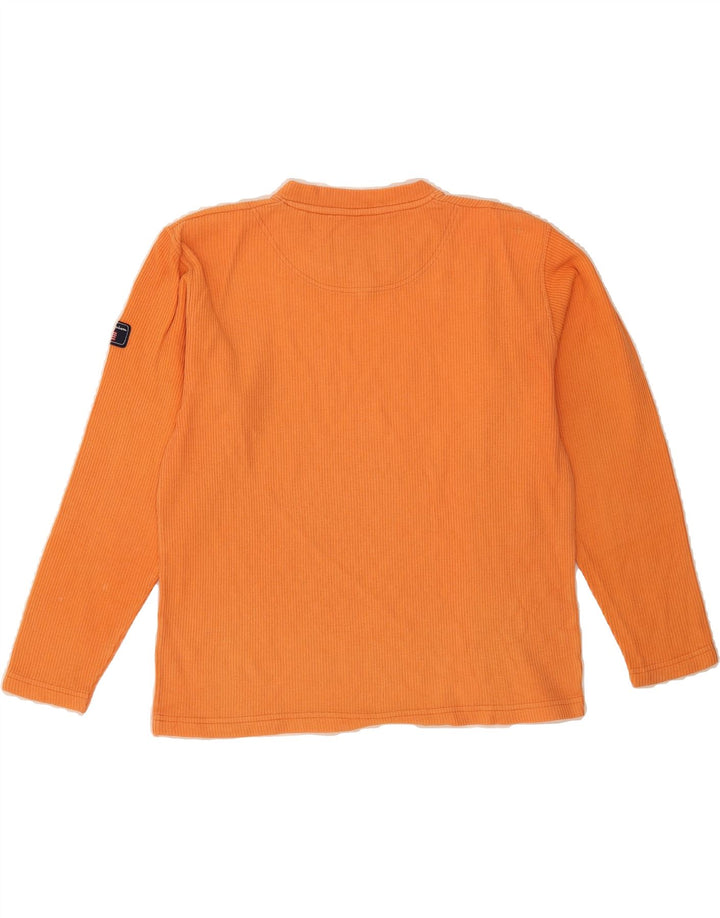 CHAMPION Womens Top Long Sleeve UK 10 Small Orange Cotton Vintage Champion and Second-Hand Champion from Messina Hembry 