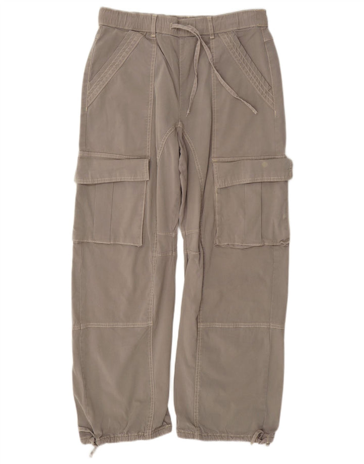 Gerade Cargohose für Damen von Zara, EU 38, Größe S, W28, L28, Grau