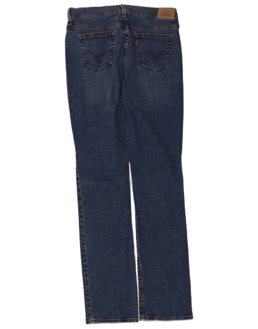 Levi's Damen 505 Straight Jeans US 6 Medium W30 L34 Marineblaue Baumwolle