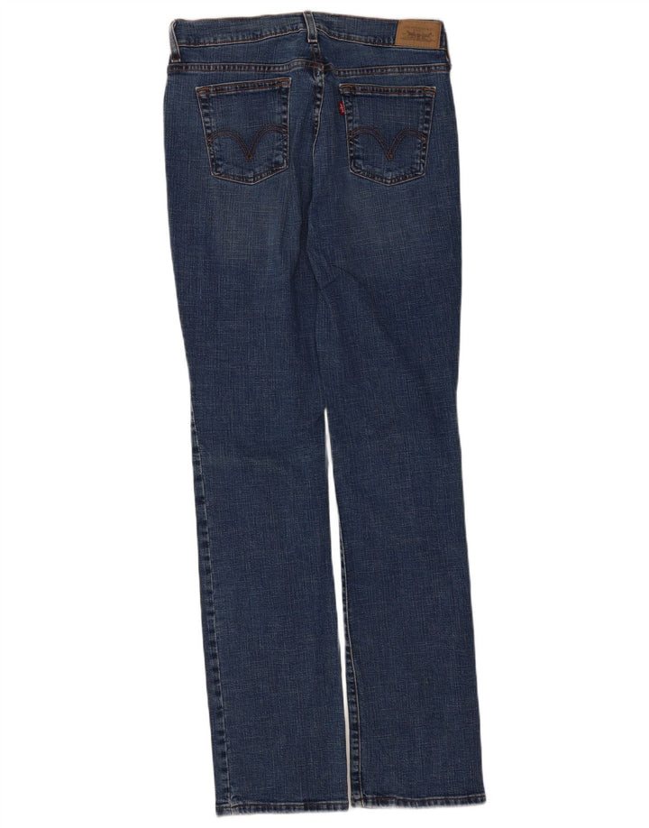 Levi's Damen 505 Straight Jeans US 6 Medium W30 L34 Marineblaue Baumwolle