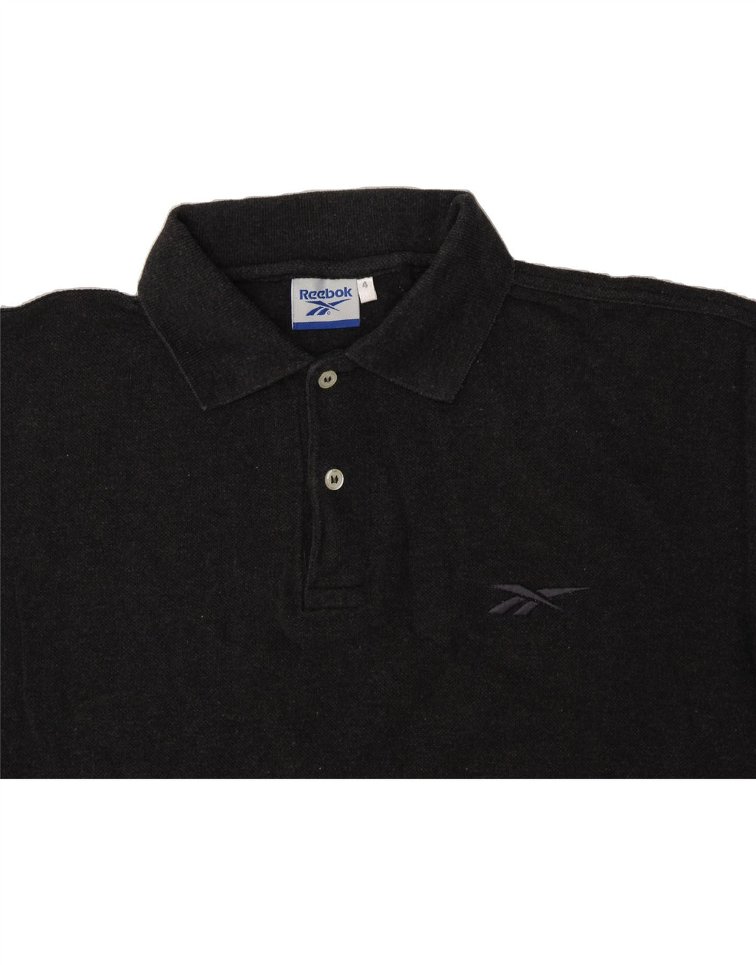 REEBOK Mens Polo Shirt XL Black Cotton Vintage Reebok and Second-Hand Reebok from Messina Hembry 