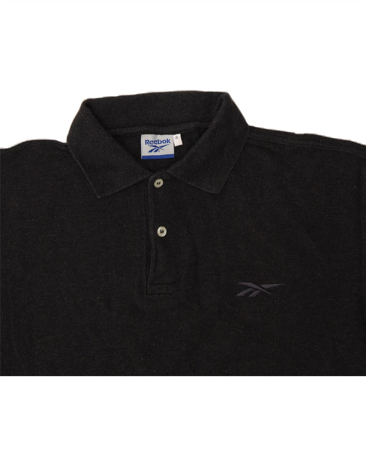 REEBOK Mens Polo Shirt XL Black Cotton Vintage Reebok and Second-Hand Reebok from Messina Hembry 