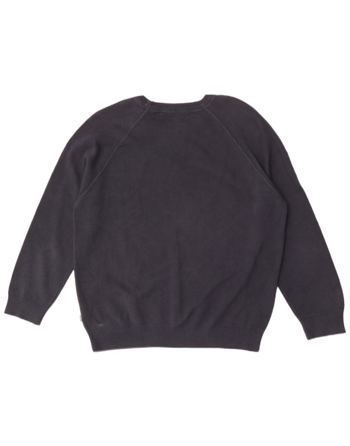 Superdry Herren-Sweatshirt-Pullover 2XL aus marineblauer Baumwolle